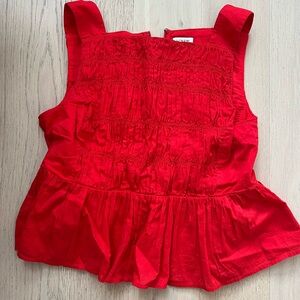 J. Crew Bright Red Tank Top